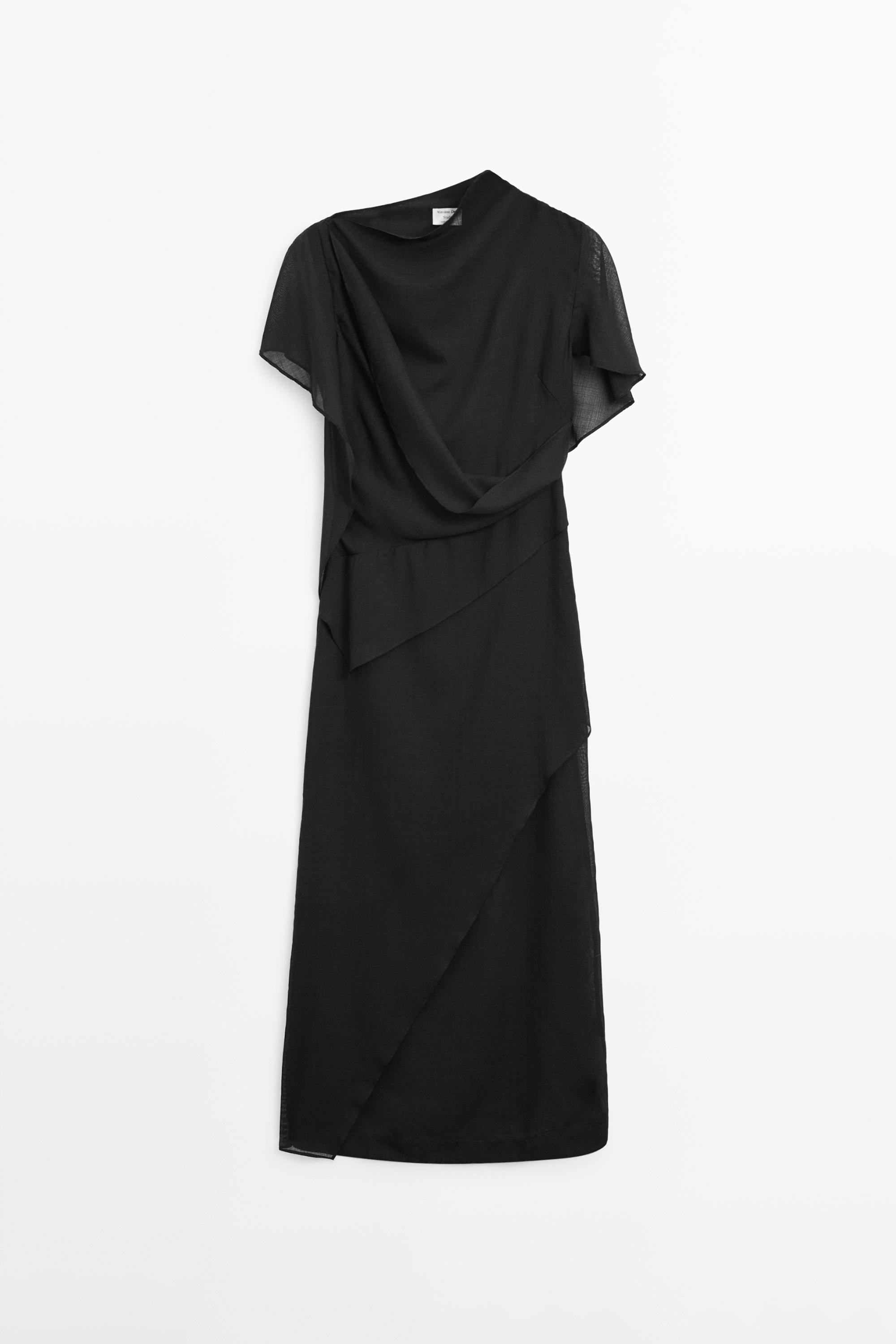 Midi dress with hood detail - STUDIO